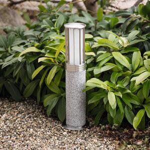 Laguna - pillar light, granite and stainless steel