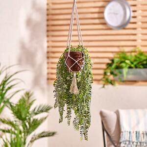 Artificial Green Hanging Plant in Pot Green