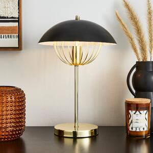 Emzo Black Table Lamp Gold