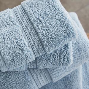 Set of 2 Plush Cotton Bath Sheets Bluebell