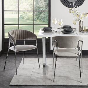 Turin Dining Chair Silver