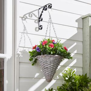 Artificial Petunia Plant in Hanging Basket Green