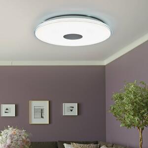 Round LED ceiling light Shogun with glitter effect