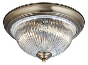 Searchlight American Diner ceiling light IP44, antique brass