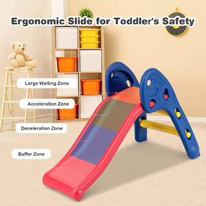 Costway Folding Plastic Slide for Indoor and Outdoor Use