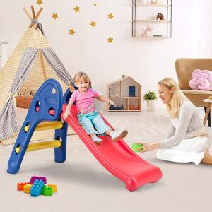 Costway Folding Plastic Slide for Indoor and Outdoor Use