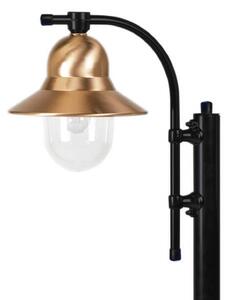 One-bulb lamp post Toscane, 150 cm, black