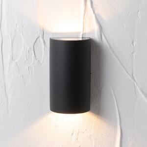 Hydra Rounded Outdoor Dual Wall Light Grey