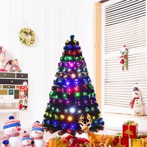 Costway 5ft Christmas Tree Multicolor LED Lights 
