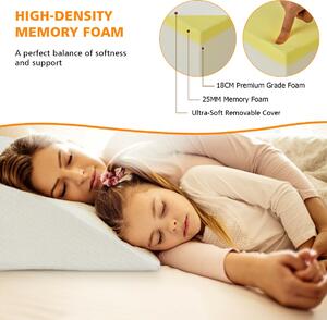 Costway Leg Elevation Pillow with Washable Cover for Sleeping