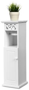 Costway Freestanding Bathroom Cabinet with Toilet Roll Holder