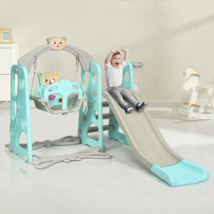 Costway 3 in 1 Toddler Slide and Swing Set