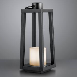 Loja LED solar floor lamp with flame effect