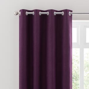 Luna Brushed Blackout Eyelet Curtains