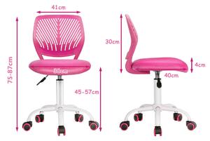 Costway Children's Height Adjustable Computer / Office Chair-Rose