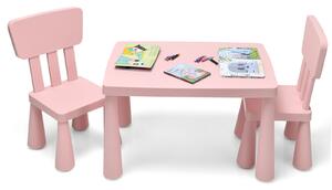 Costway Children's Multi Activity Table and Chair Set-Pink