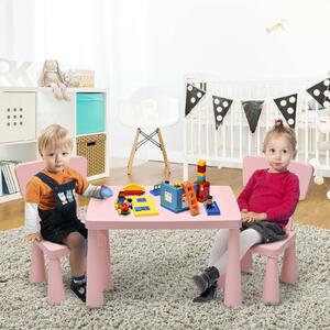 Costway Children's Multi Activity Table and Chair Set-Pink