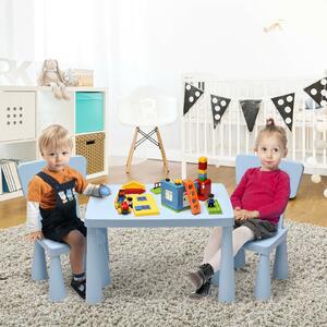 Costway Children's Multi Activity Table and Chair Set-Blue