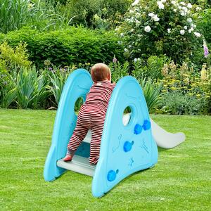 Costway Kids Slide Playground Garden Climber Slide Set Children Baby Toys Out / Indoor-Blue