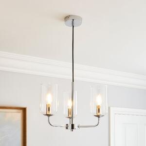 Palazzo 3 Light Ceiling Fitting Clear