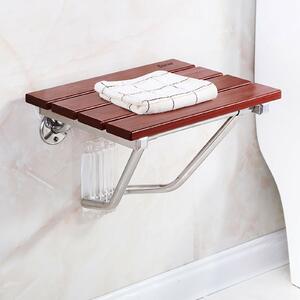 Costway Wall Mounted Foldable Shower Bench Bathroom Stool