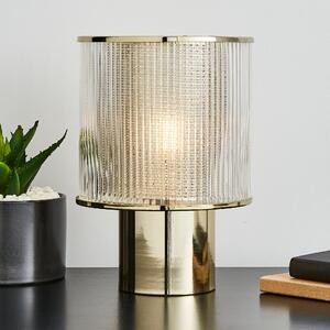 Kruze Glass Table Lamp Gold