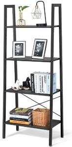 Costway Industrial Styled Bookcase / Display Unit-Black