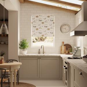 Highland Cow Natural Daylight Roller Blind Brown