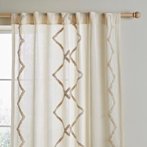 Cotton Global Tufted Hidden Tab Top Voile Natural