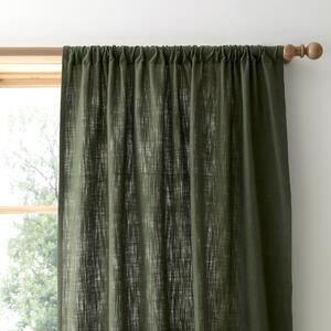 Arthur Recycled Olive Slot Top Single Voile Panel Green