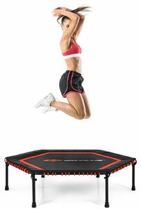 Costway 50" Fitness Trampoline Gym Exercise Jumping Foldable Rebouncer-Red
