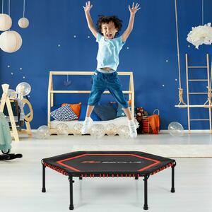 Costway 50" Fitness Trampoline Gym Exercise Jumping Foldable Rebouncer-Red
