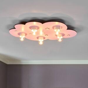 Dreamy pink Cloud children's ceiling light