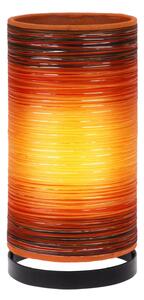 Julie table lamp wrapped in threads, orange