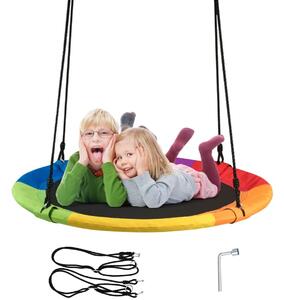 Costway Child's Multi-Coloured Swing with Adjustable Height