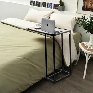 Costway C-Shaped Industrial Sofa Side End Table