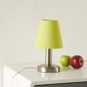 Merete table lamp with touch switch, green