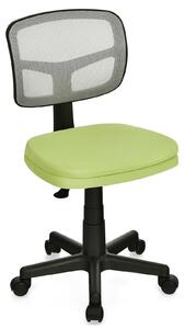 Costway Low-Back Height Adjustment Office Chair-Green