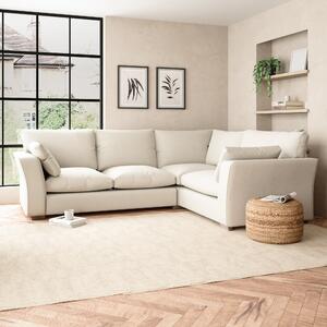 Blakeney Corner Sofa Slub Cotton Blend Sandstone