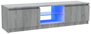 TV Cabinet with LED Lights Grey Sonoma 120x30x35.5 cm