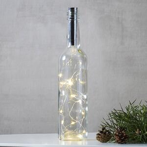 Dew Drops string lights for bottles 75 cm silver