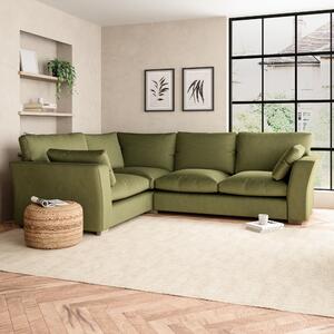 Blakeney Corner Sofa Luxury Velvet Olive