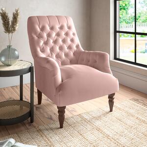 Bibury Buttoned Back Chair Pink