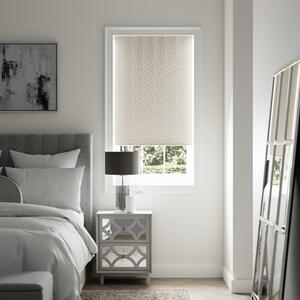 Luxe Feather Silver Blackout Roller Blind Silver