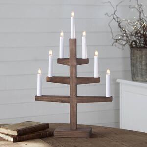 Stylish wooden candleholder Trapp