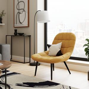 Karter Faux Wool Chair Gold