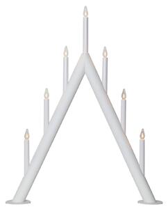 STAR TRADING Circum candleholder, pointed, 7-bulb, white