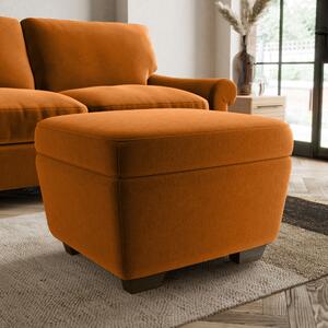 Arundel Storage Footstool Orange