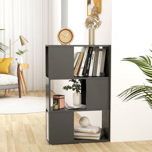 Book Cabinet Room Divider Grey 60x24x94 cm Chipboard