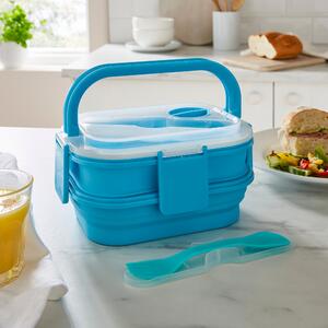 2 Layer Collapsible Storage Container Blue